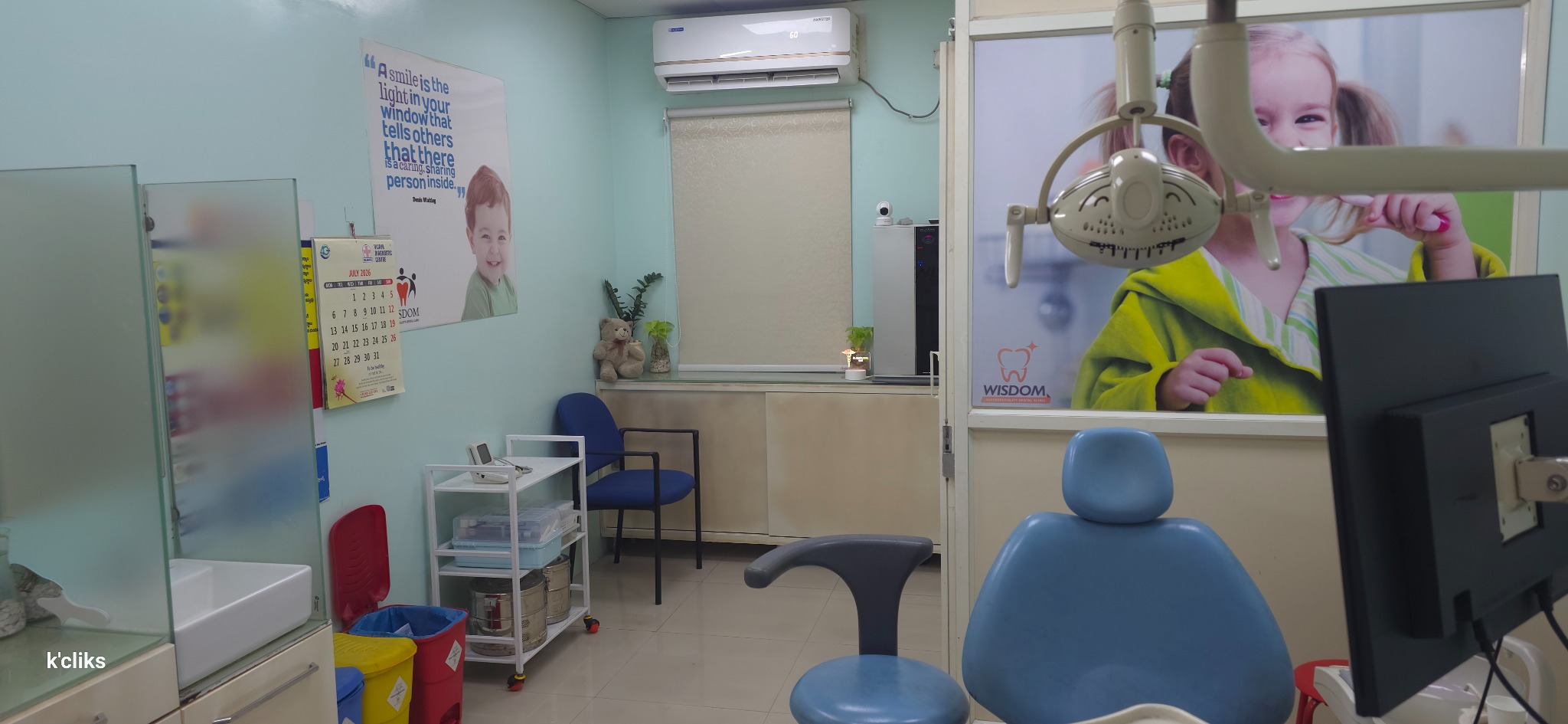 Treatment room at Wisdom Superspeciality Dental Clinic